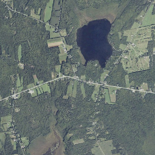 Aerial imagery of Palmyra Post Office, ME