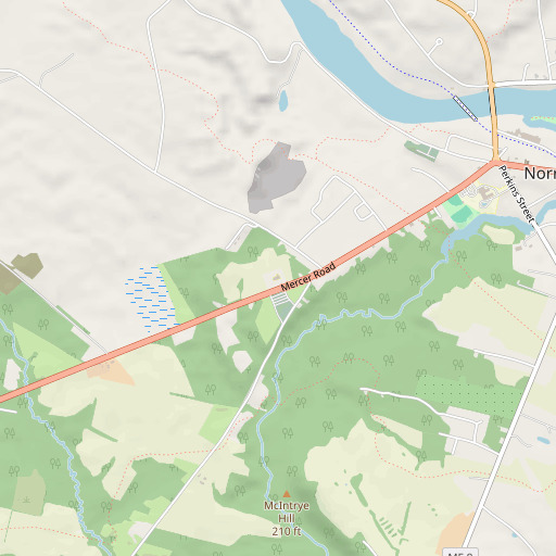OpenStreetMap map of Riverview Memorial School, ME