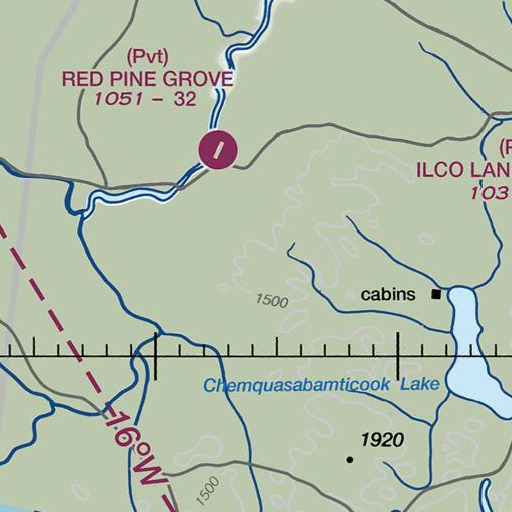 FAA VFR chart of Ross Mountain, ME