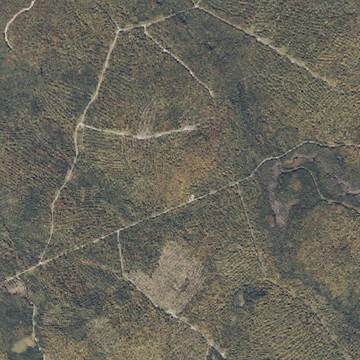 Aerial imagery of Ross Mountain, ME