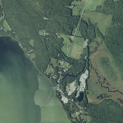 Aerial imagery of Smithfield Elementary School, ME