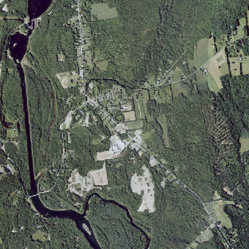 Aerial imagery of Solon Elementary School, ME