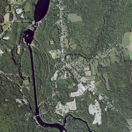 Aerial imagery of Solon Post Office, ME