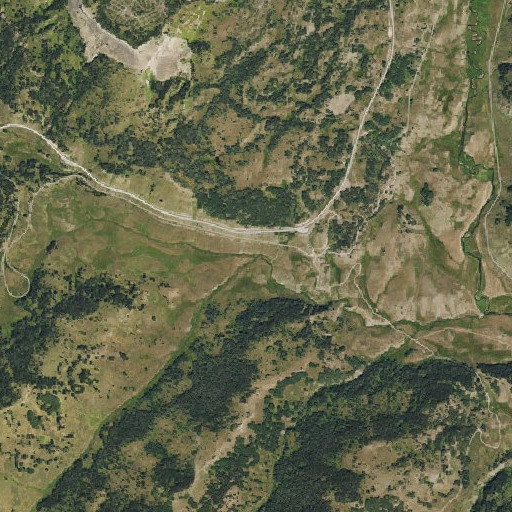 Aerial imagery of Dixie Creek, CO