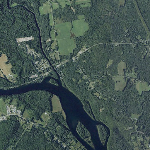 Aerial imagery of Two Rivers Campground, ME