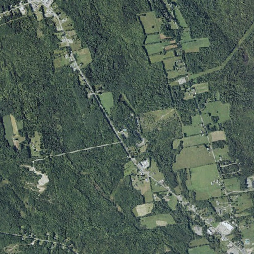 Aerial imagery of Yonder Hill Campground, ME
