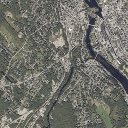 Aerial imagery of Androscoggin County Courthouse, ME