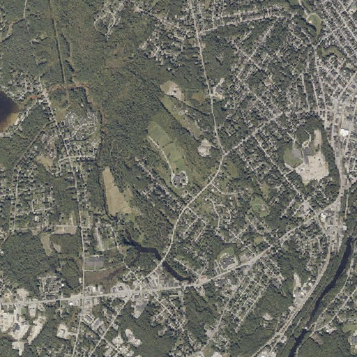 Aerial imagery of Auburn Middle School, ME