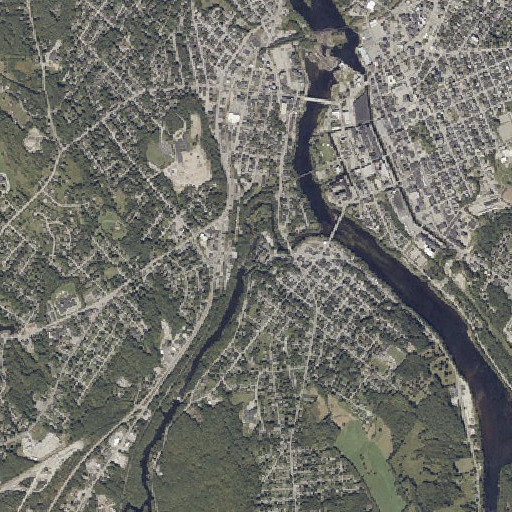 Aerial imagery of Barker Mill, ME