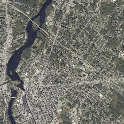 Aerial imagery of Bates Chapel, ME