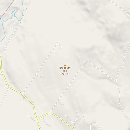 OpenStreetMap map of Bradbury Hill, ME