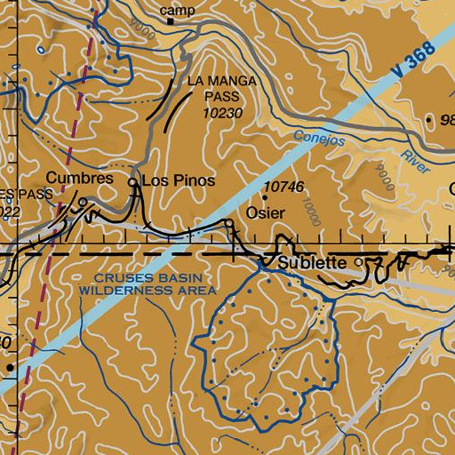 FAA VFR chart of Osier Creek, CO