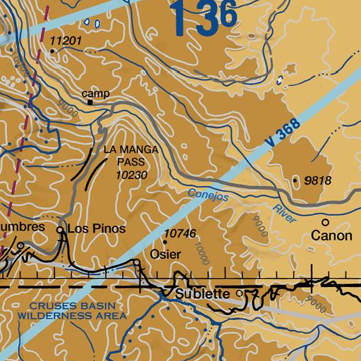 FAA VFR chart of Bear Creek, CO