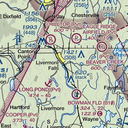 FAA VFR chart of Intermediate Learning Center, ME