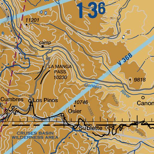 FAA VFR chart of Sheep Creek, CO