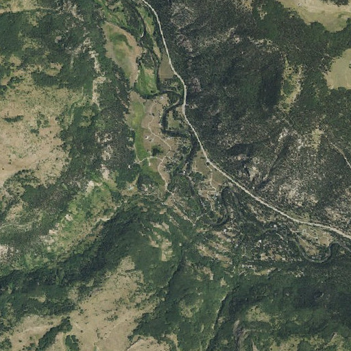 Aerial imagery of Sheep Creek, CO