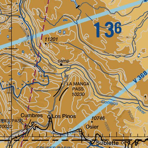 FAA VFR chart of McIntyre Peak, CO