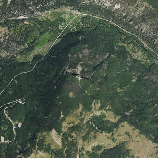 Aerial imagery of McIntyre Peak, CO