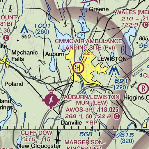 FAA VFR chart of Saint Joseph Rectory, ME