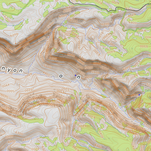 OpenTopoMap map of Box Elder Spring, AZ