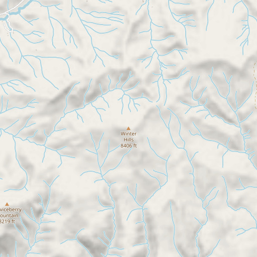 OpenStreetMap map of Winter Hills, CO