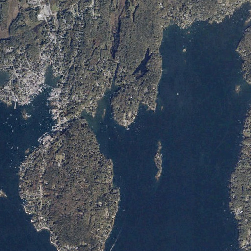 Aerial imagery of Wall Point, ME