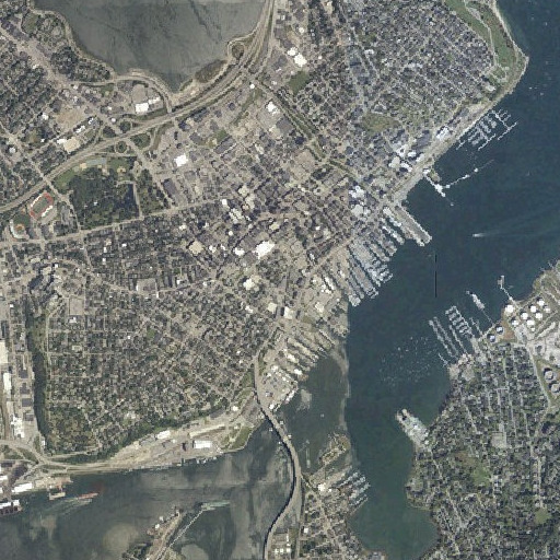 Aerial imagery of Danforth Gallery, ME