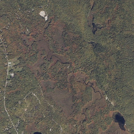 Aerial imagery of Douglass Brook, ME