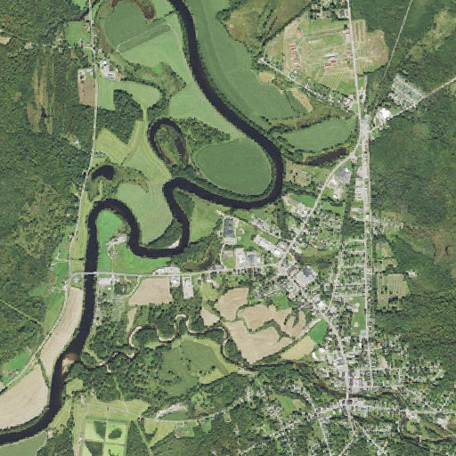 Aerial imagery of Lancaster Elementary School, NH