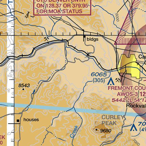 FAA VFR chart of South Webster Park, CO