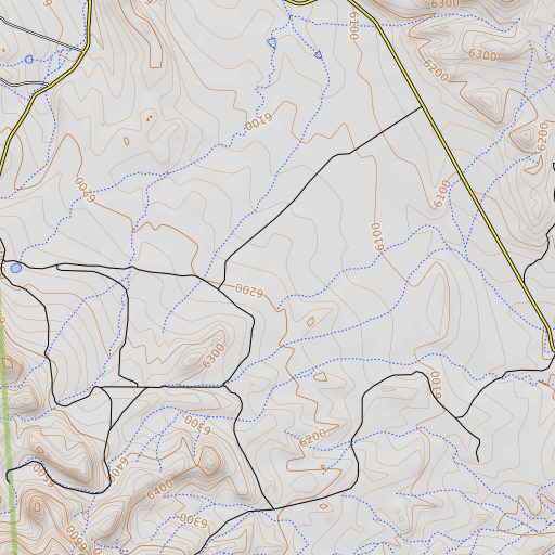 OpenTopoMap map of South Webster Park, CO
