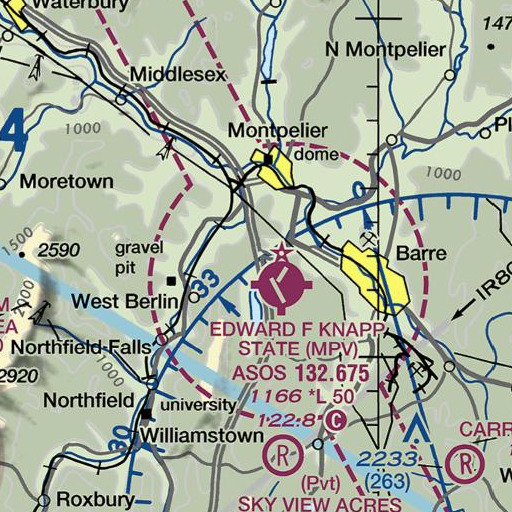 FAA VFR chart of Interchange 7, VT