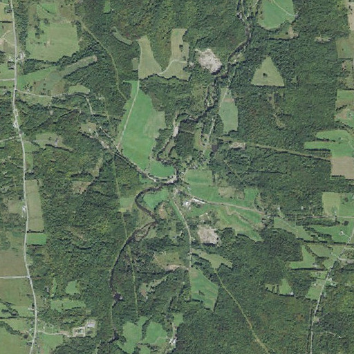 Aerial imagery of River Road Covered Bridge, VT