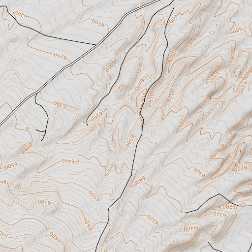 OpenTopoMap map of Pine Gulch Mines, CO