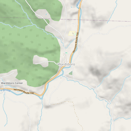 OpenStreetMap map of Wardsboro Post Office, VT
