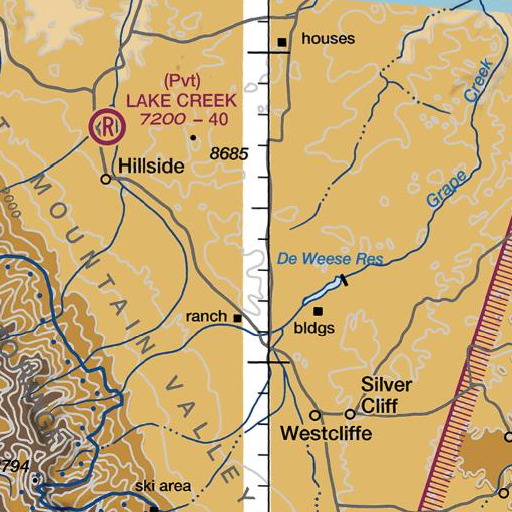 FAA VFR chart of Grouse Mountain, CO