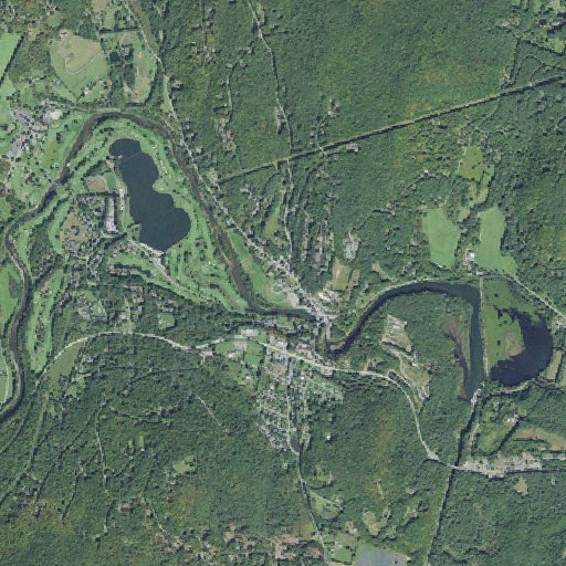 Aerial imagery of Quechee Post Office, VT