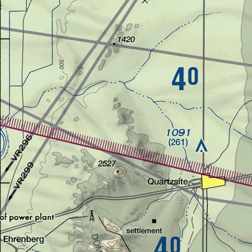 FAA VFR chart of Boyer Gap, AZ