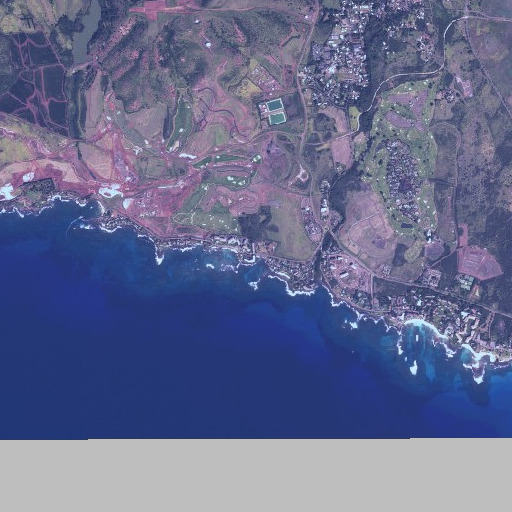 Aerial imagery of Hoai Beach, HI