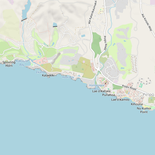 OpenStreetMap map of Hoai Beach, HI
