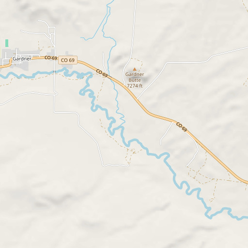 OpenStreetMap map of Williams Creek, CO