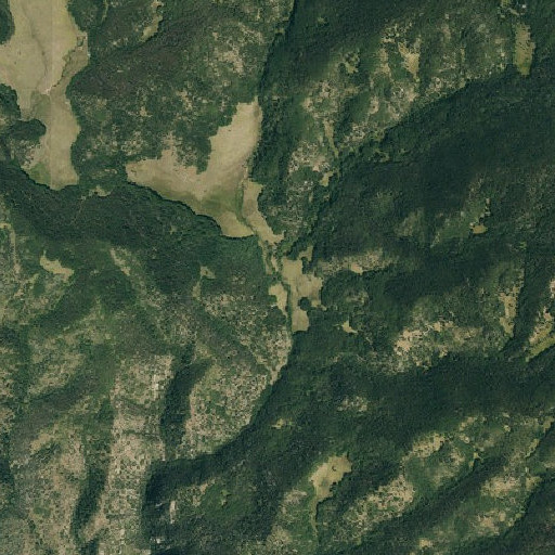 Aerial imagery of North Fork Bear Creek, CO