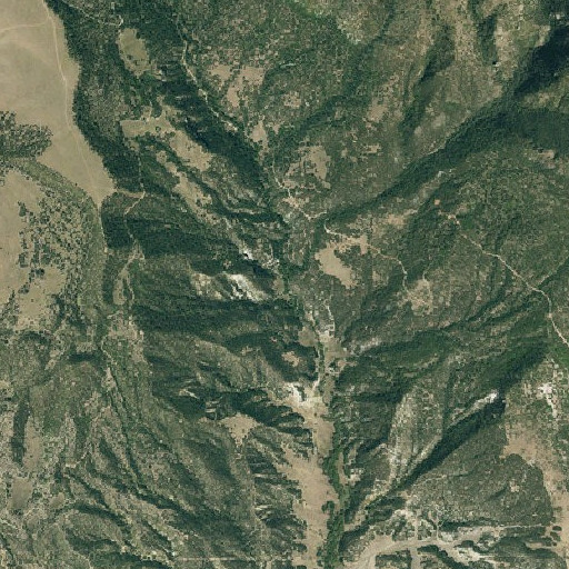 Aerial imagery of Bear Creek, CO