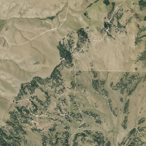 Aerial imagery of Blue Spring, CO