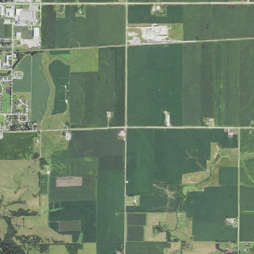 Aerial imagery of West Bend Elevator Company Elevator, IA