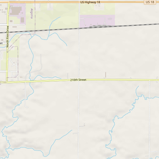 OpenStreetMap map of West Bend Elevator Company Elevator, IA