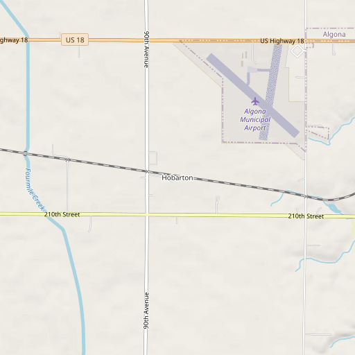 OpenStreetMap map of West Bend Elevator Company Elevator, IA