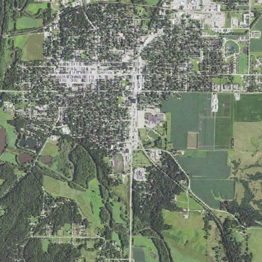 Aerial imagery of Fowler Cooperative Elevator, IA