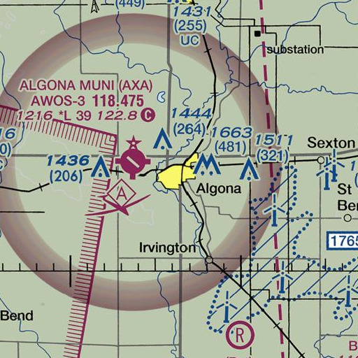 FAA VFR chart of West Bend Elevator Company Elevator, IA