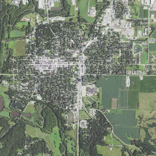 Aerial imagery of West Bend Elevator Company Elevator, IA